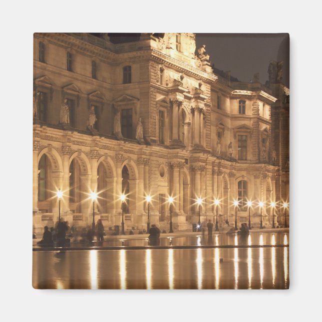 Der Pool im Louvre, Paris, Frankreich Magnet (Vorne)