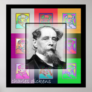 Der Pop Art Charles Dickens Poster