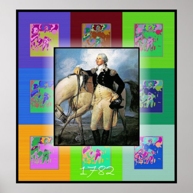 Der Pop Art George Washington Poster (Vorne)