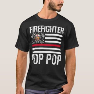 Der POP-POP unterstützt die dünne rote Linie US F T-Shirt