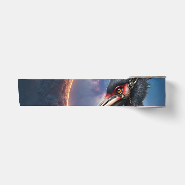 Der Portalwächter – Fantasy-Vogel Satinband (Vorderseite)