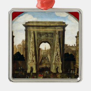 Der Porte Heilig-Denis Silbernes Ornament