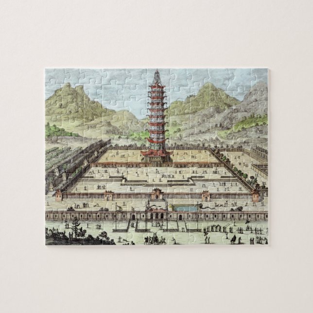 Der Porzellan-Turm von Nanking, überziehen 12 von Puzzle (Horizontal)