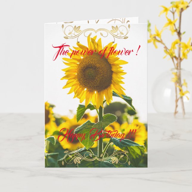 Der Power der Blume Karte (Gelbe Blume)