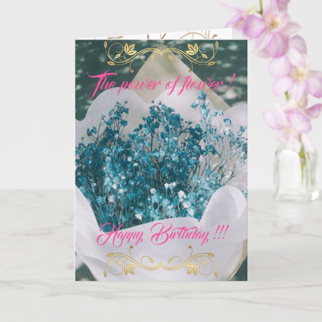 Der Power der Blume Karte (Orchidee)
