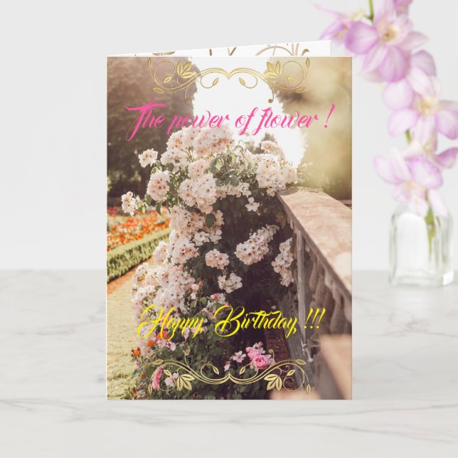 Der Power der Blume Karte (Orchidee)