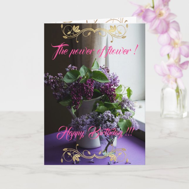 Der Power der Blume Karte (Orchidee)