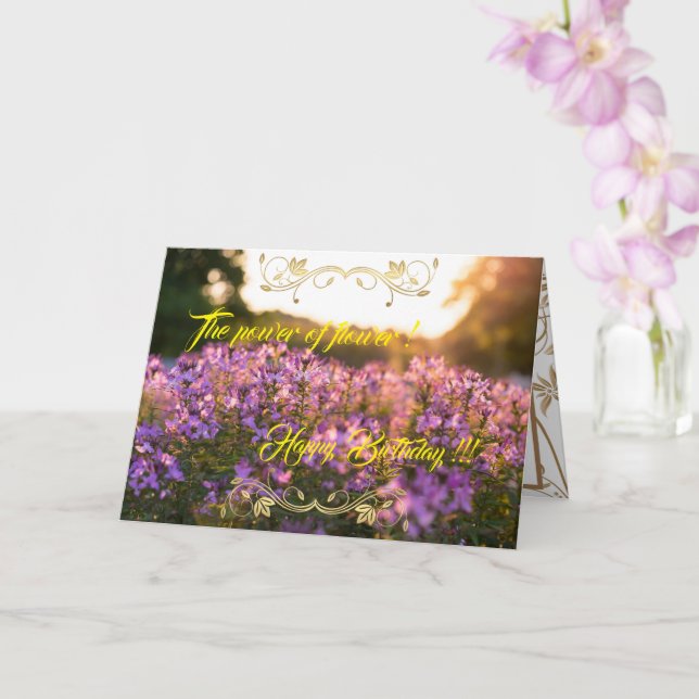 Der Power der Blume Karte (Orchidee)