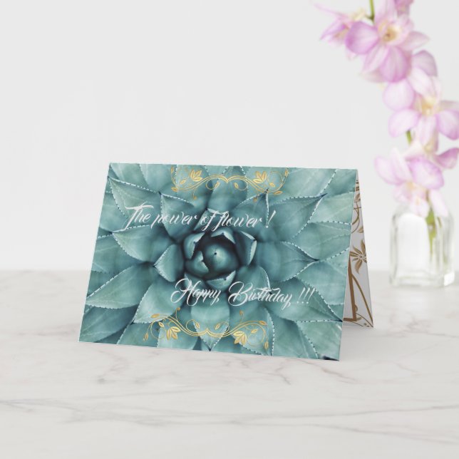 Der Power der Blume Karte (Orchidee)