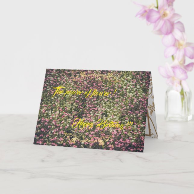 Der Power der Blume Karte (Orchidee)