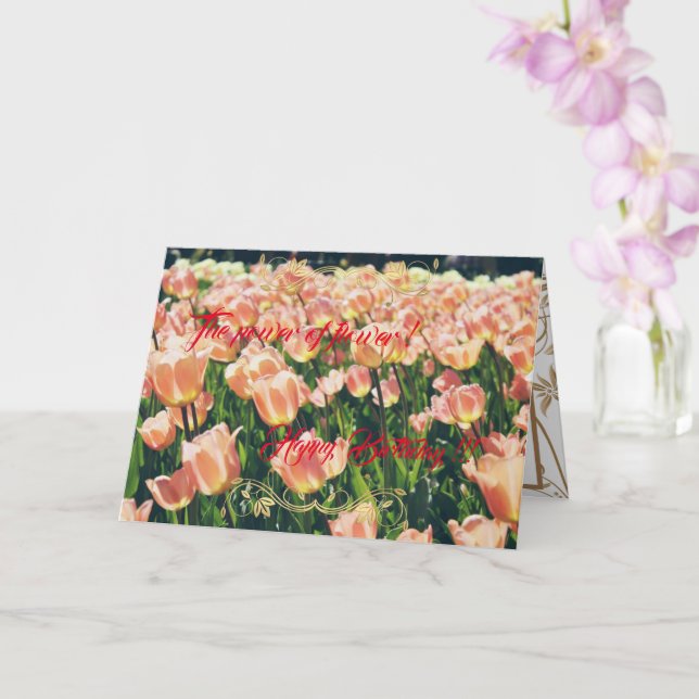 Der Power der Blume Karte (Orchidee)