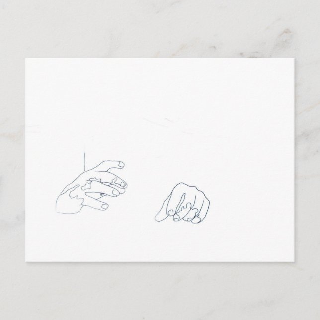 Der Power der Hände Postkarte (Vorderseite)