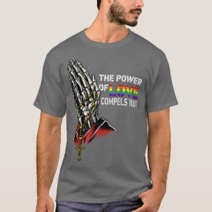 Der Power der Liebe zwingt zu einem schwulen Skele T-Shirt