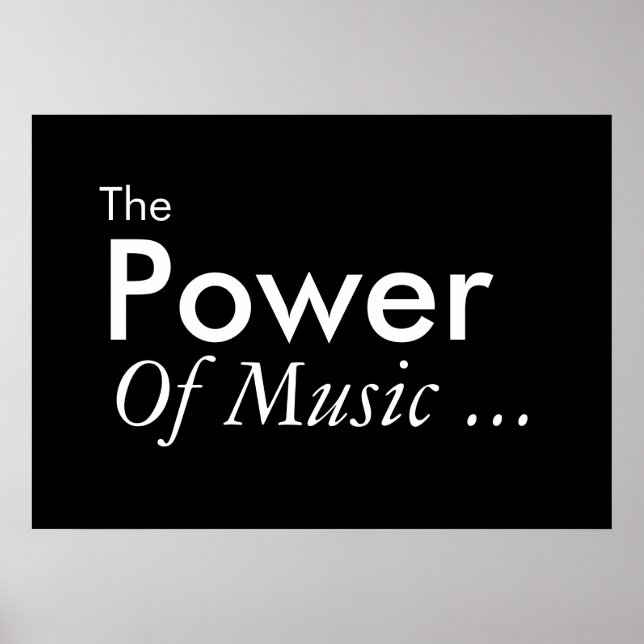 Der Power der Musik Poster (Vorne)