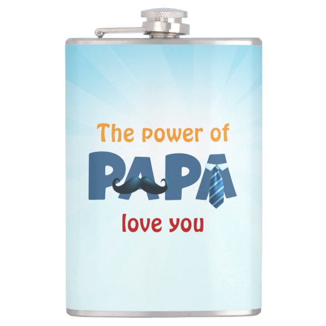 Der Power der Papa Flachmann (Vorderseite)
