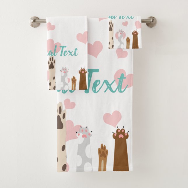 Der Power der Paws Badhandtuch Set (Insitu)