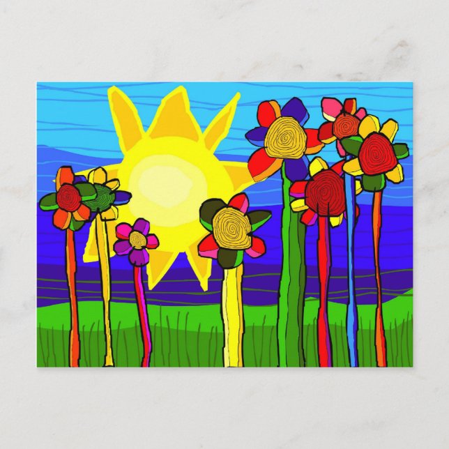 "der Power der Sonne" Postkarte (Vorderseite)