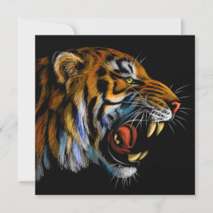 Der Power der Tiger-Einladung Einladung
