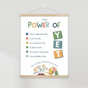 Der Power des YET-Klassenzimmer-Posters Poster