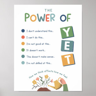 Der Power des YET-Klassenzimmer-Posters Poster