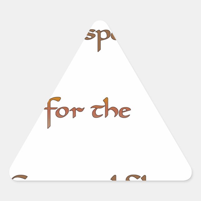 Der Power im Inneren: Energie ist wichtig Dreieckiger Aufkleber (Vorderseite)