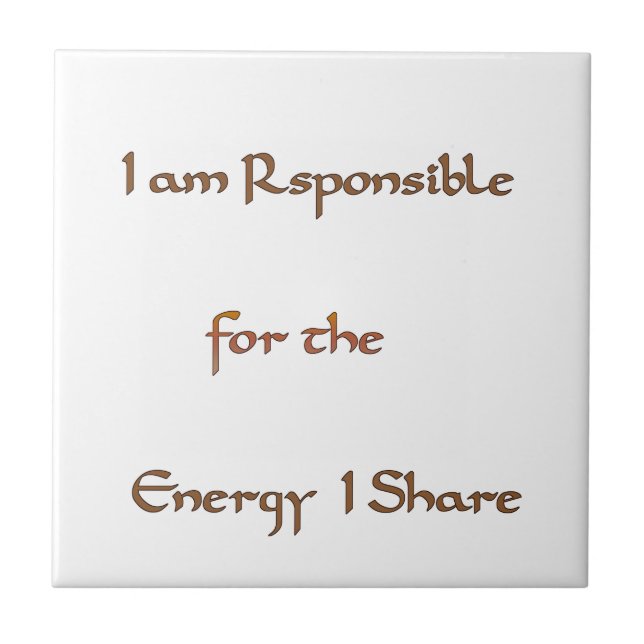 Der Power im Inneren: Energie ist wichtig Fliese (Vorderseite)