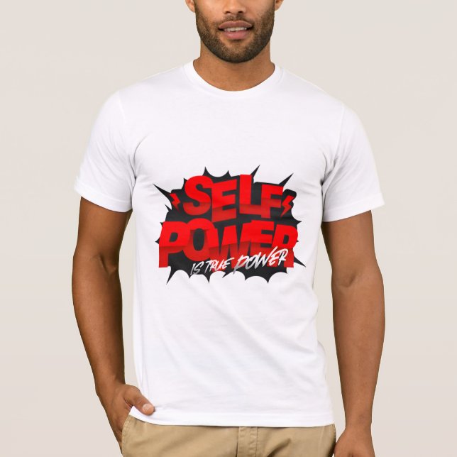 Der Power selbst ist ein echter Power-Grafik-T - S T-Shirt (Vorderseite)