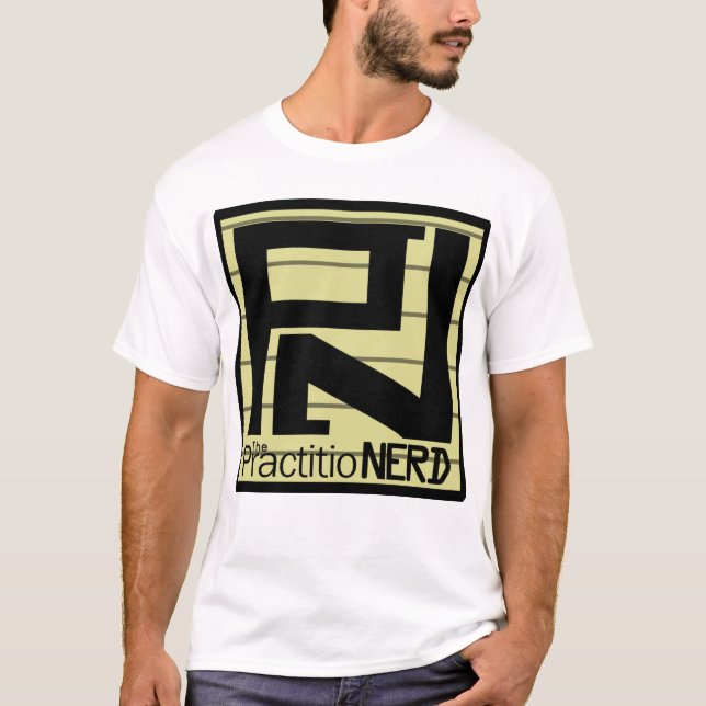Der PractitioNERD "ursprüngliche" T - Shirt (Vorderseite)