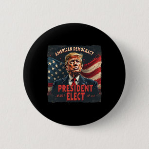 Der Präsident der amerikanischen Demokratie wählt  Button