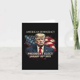 Der Präsident der amerikanischen Demokratie wählt Karte