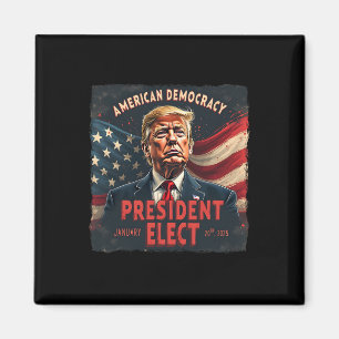 Der Präsident der amerikanischen Demokratie wählt Magnet