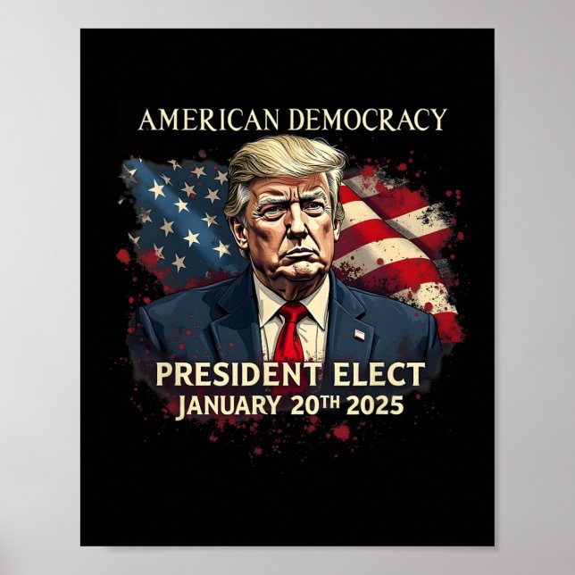 Der Präsident der amerikanischen Demokratie wählt  Poster (Vorne)