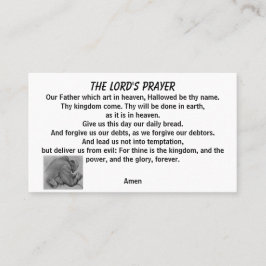 DER PRAYER DES HERRN MATTHEW 6:9 VISITENKARTE