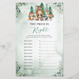 Der Preis ist richtig Baby Dusche Spiel Waldland g