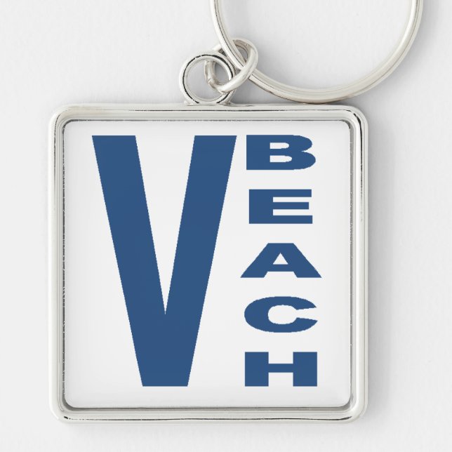 Der Premium-VIRGINIA-STRAND Schlüsselanhänger (Vorne)