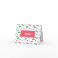 Gefaltete Mitteilungskarte