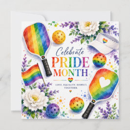 Der Pride Pickleball Regenbogen thematisiert Save The Date