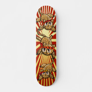 Der Pride Samurai Kittys der Leopard Skateboard