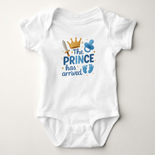 Der Prinz ist angekommen, Babymädchen-Body mit kön Baby Strampler