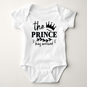 "Der Prinz ist da" lustiger Baby Bodysuit Baby Strampler