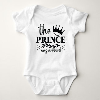 "Der Prinz ist da" lustiger Baby Bodysuit Baby Strampler
