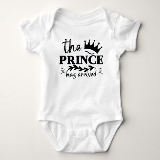 "Der Prinz ist da" lustiger Baby Bodysuit Strampler