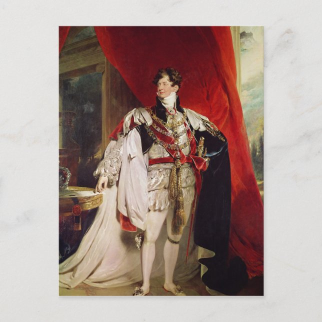 Der Prinz Regent, später George IV Postkarte (Vorderseite)