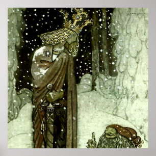 "Der Prinz und das Tomten" von John Bauer Poster