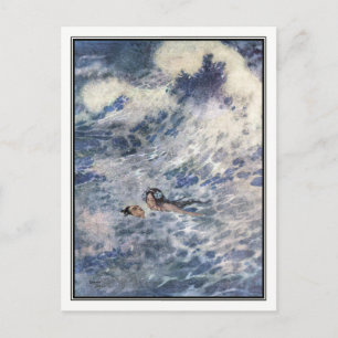 Der Prinz und die Meerjungfrau von Edmund Dulac Postkarte