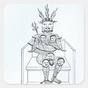 Der Prinz von Dunkelheit Quadratischer Aufkleber