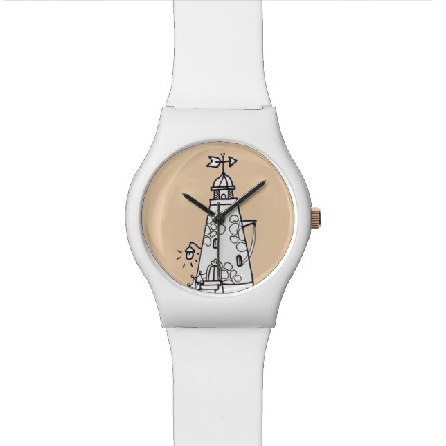 Der privet Leuchtturm Armbanduhr (Nahaufnahme)