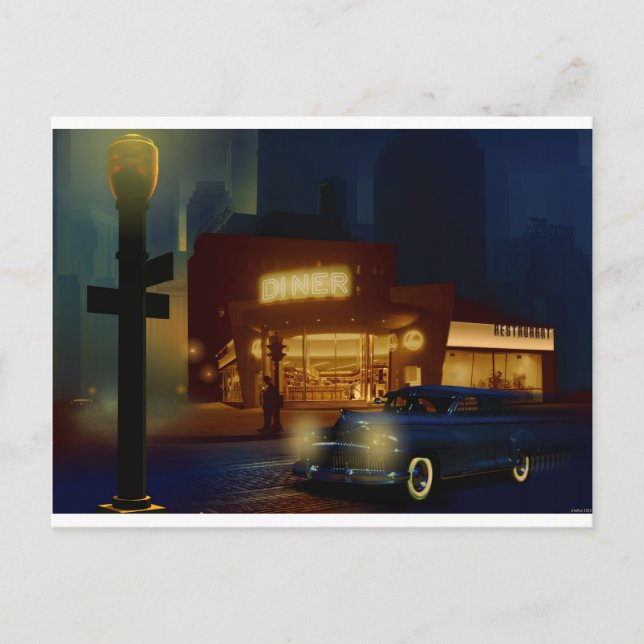 Der Problemassistent - 5 Uhr morgens. Postkarte (Vorderseite)