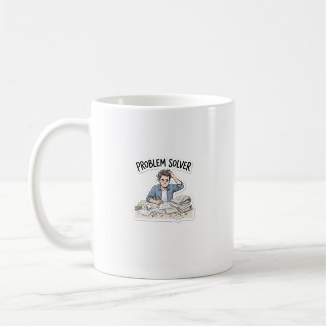 Der Problemlöser-Becher Kaffeetasse (Links)