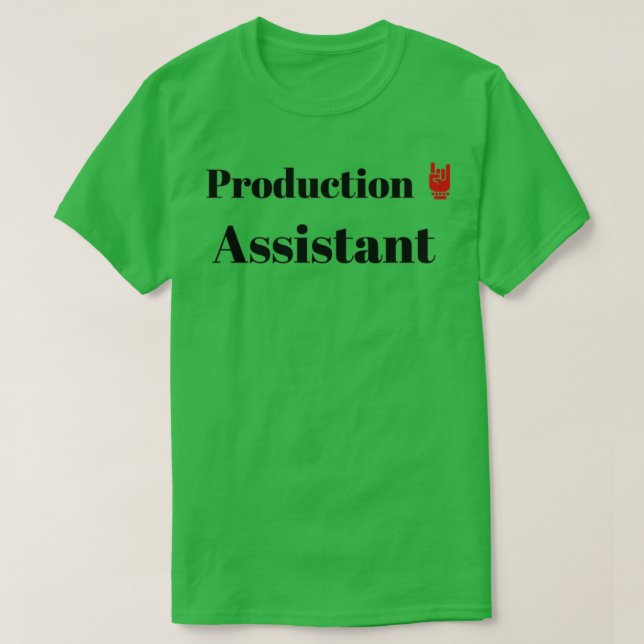 Der Produktionsassistent T-Shirt (Design vorne)